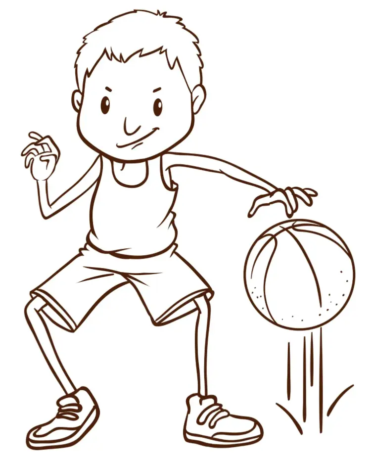 Free Sport Picture To Color In