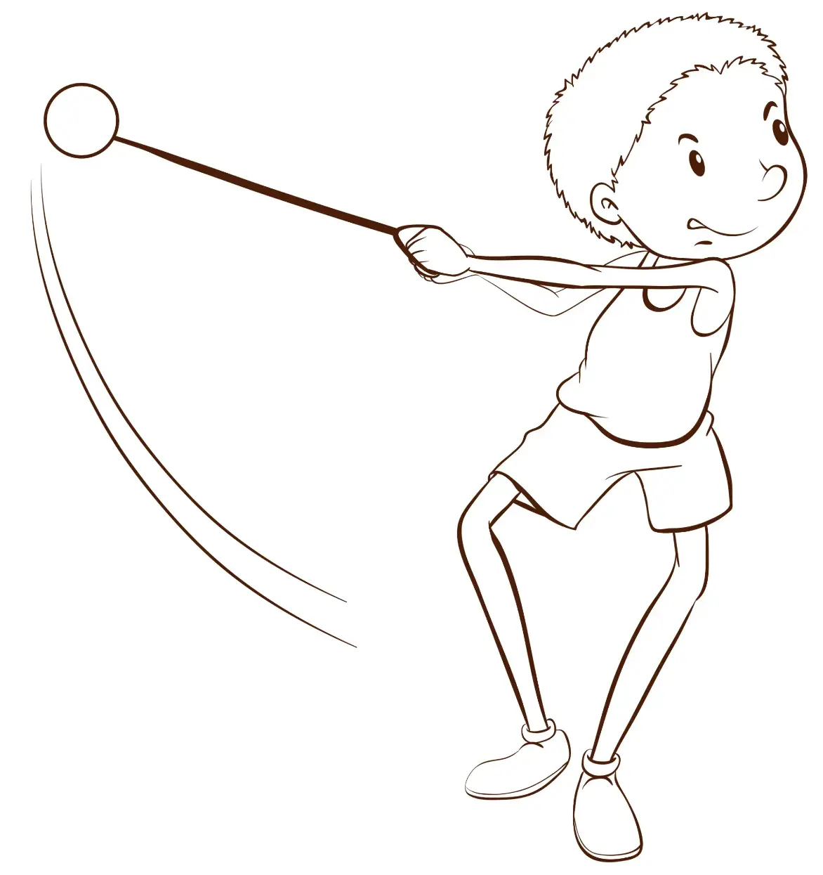 Free Sport Picture To Color In