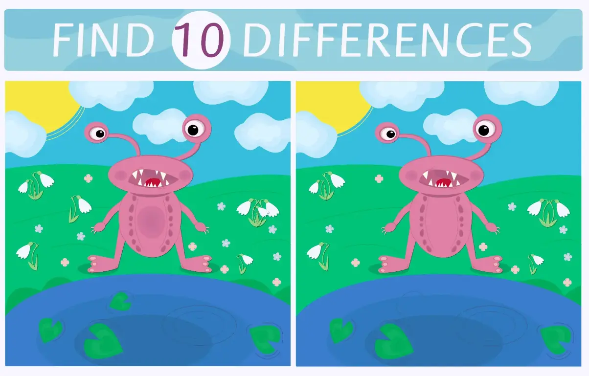 Free Spot The Difference Game For Kids