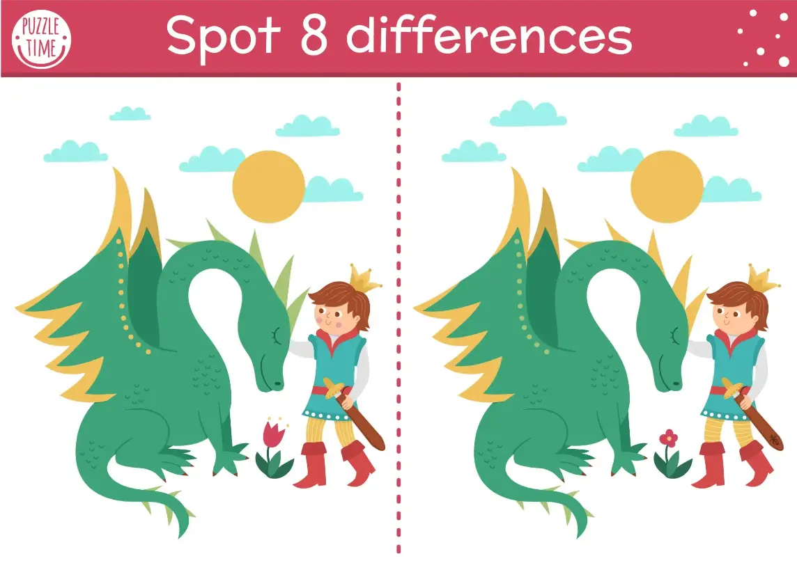 Free Spot The Difference Game For Kids