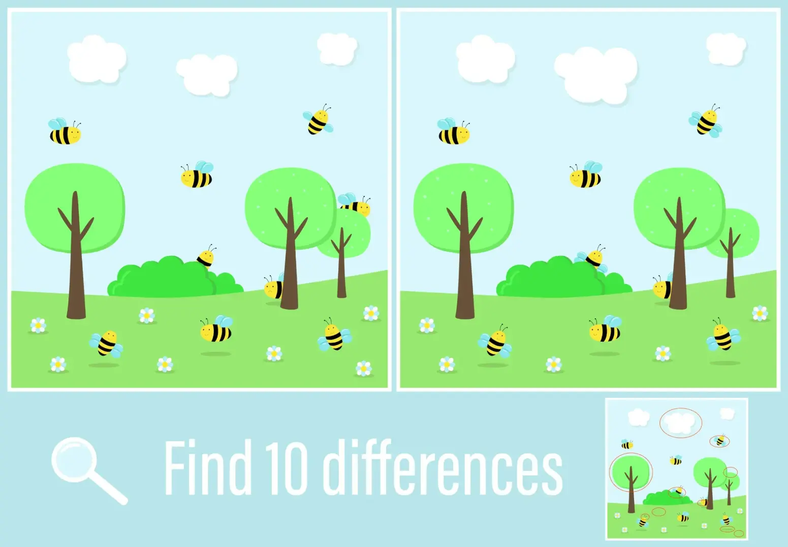 Free Spot The Difference Game For Kids