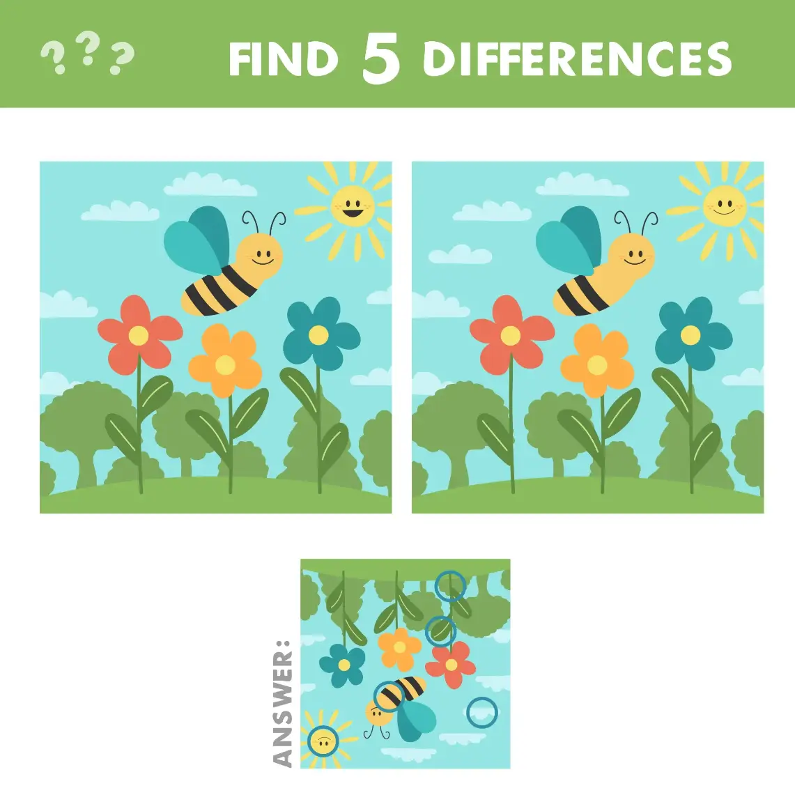 Free Spot The Difference Game For Kids