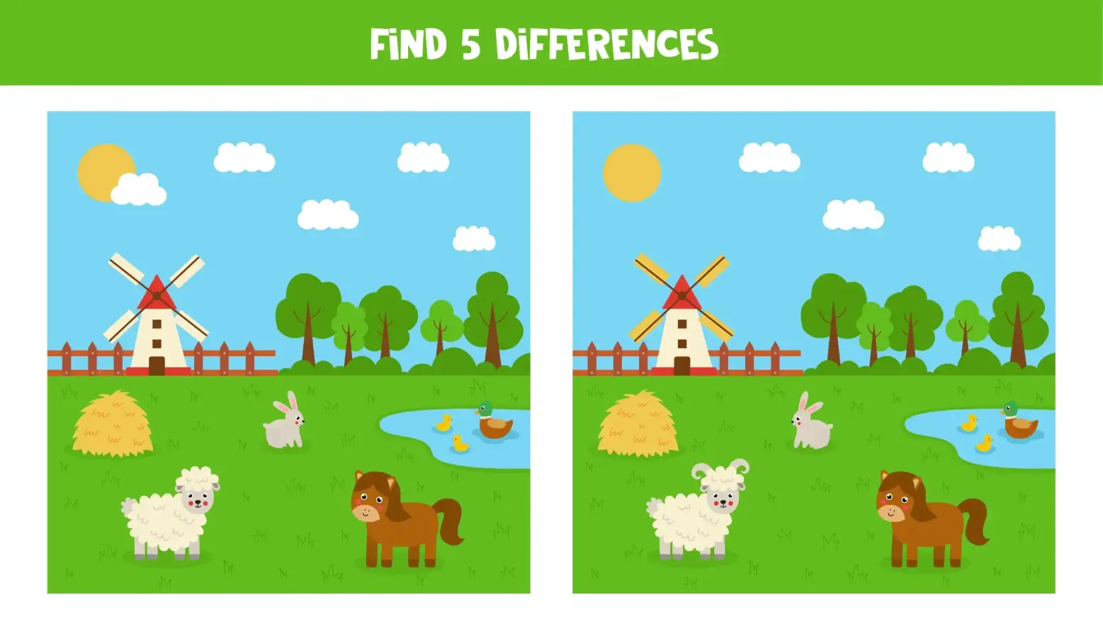 Free Spot The Difference Game For Kids