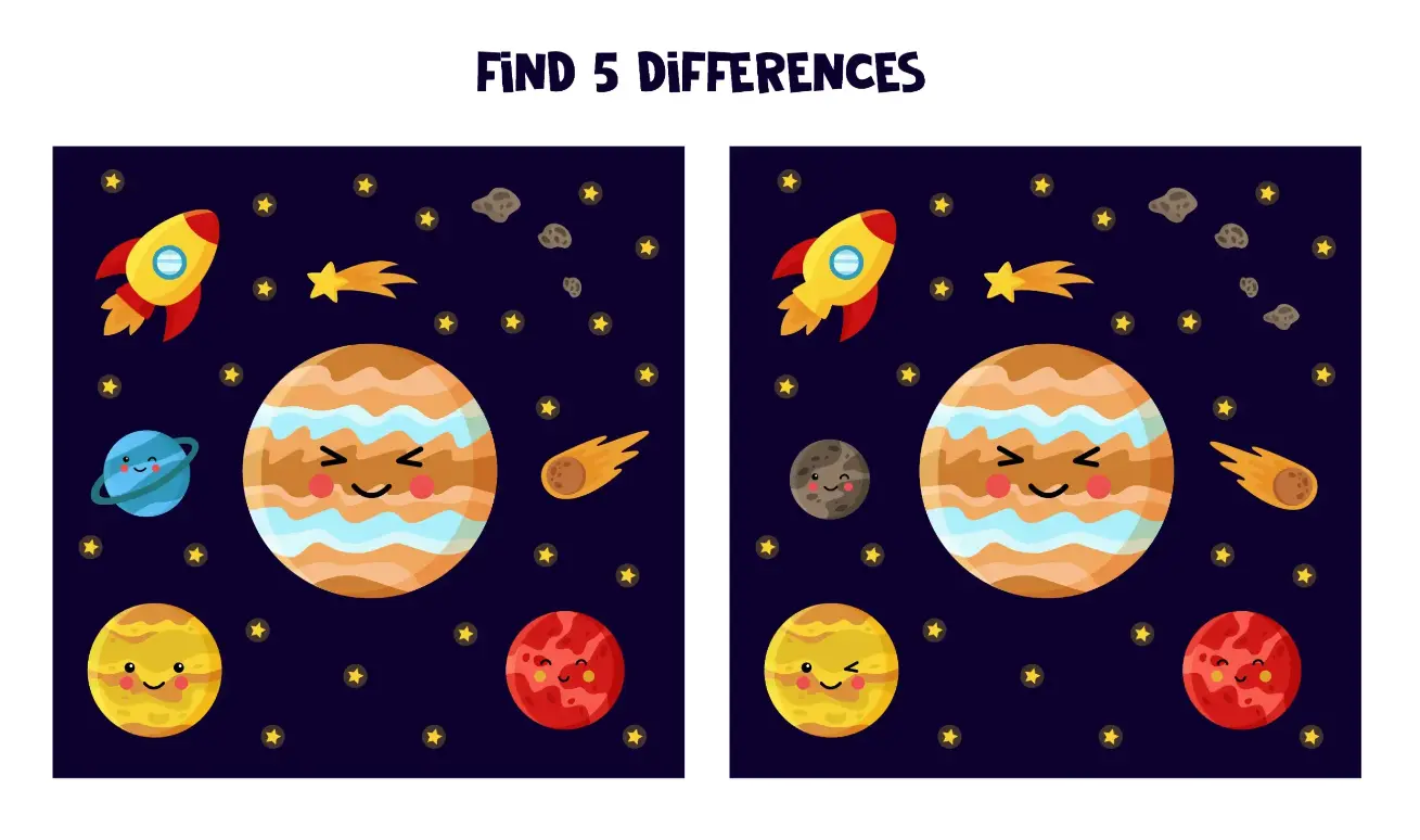 Free Spot The Difference Game For Kids