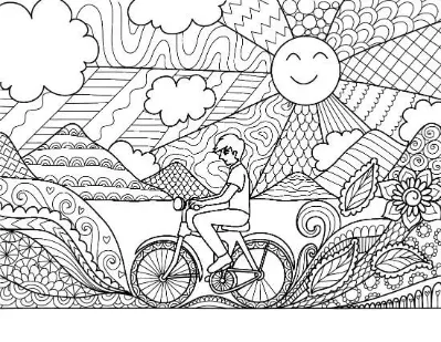 Free Summer Picture To Color In