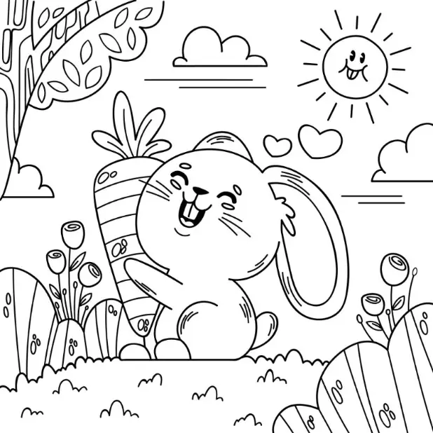 Free Summer Picture To Color In