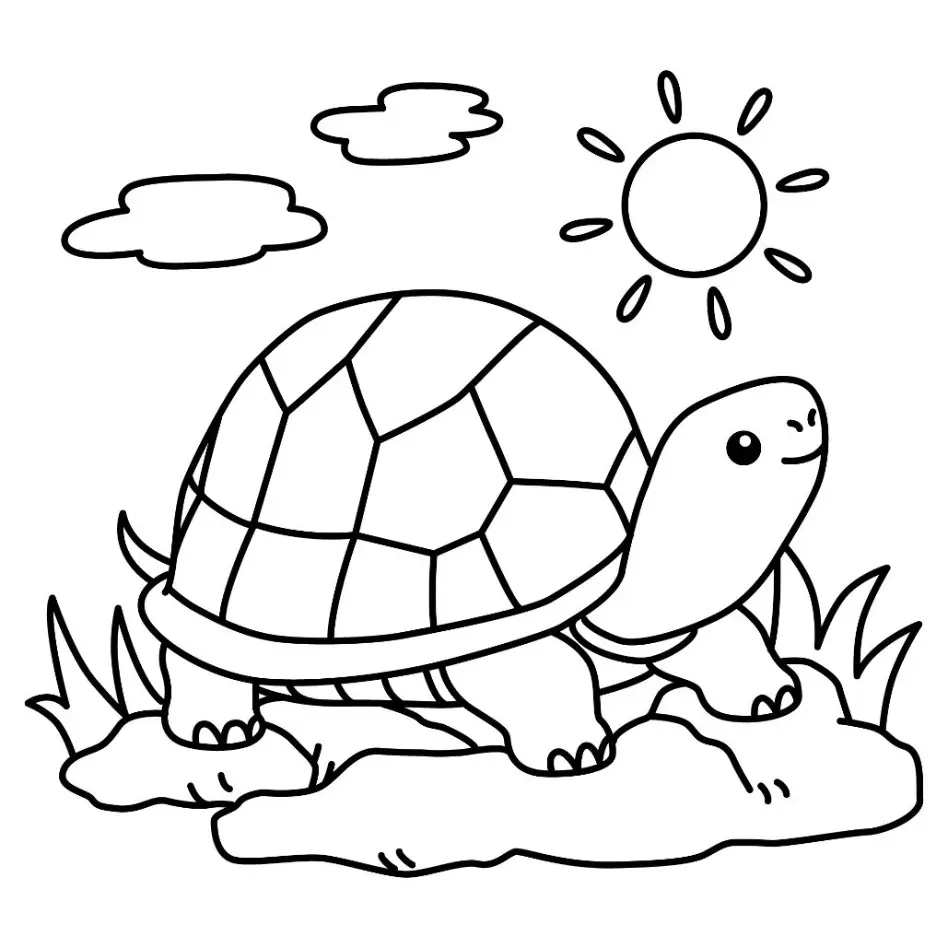 Free Summer Picture To Color In