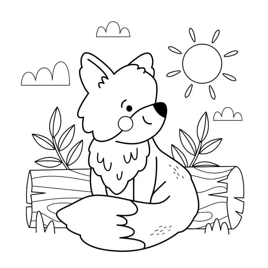 Free Summer Picture To Color In