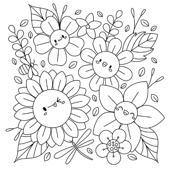 Free Summer Picture To Color In