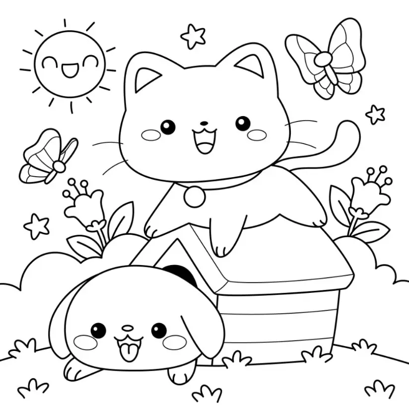 Free Summer Picture To Color In