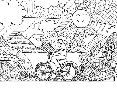 Free Summer Picture To Color In