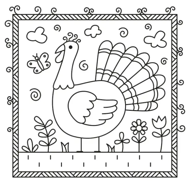 Free Thanksgiving Picture To Color In