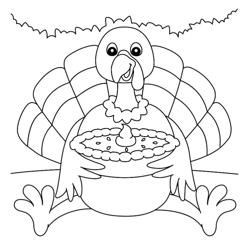 Free Thanksgiving Picture To Color In