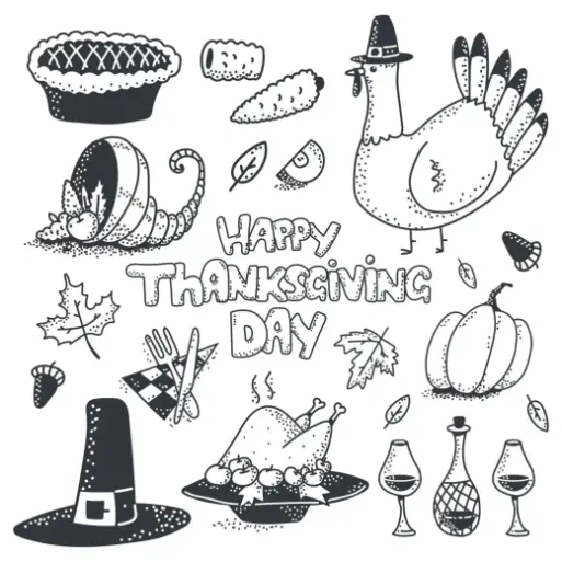 Free Thanksgiving Picture To Color In