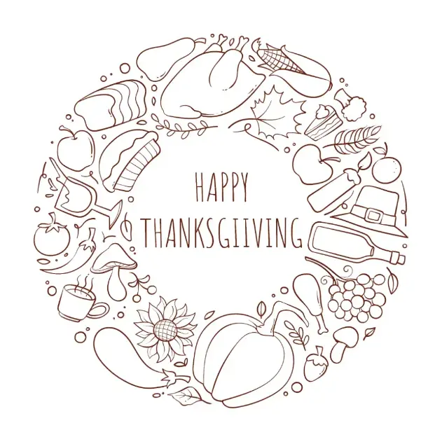 Free Thanksgiving Picture To Color In