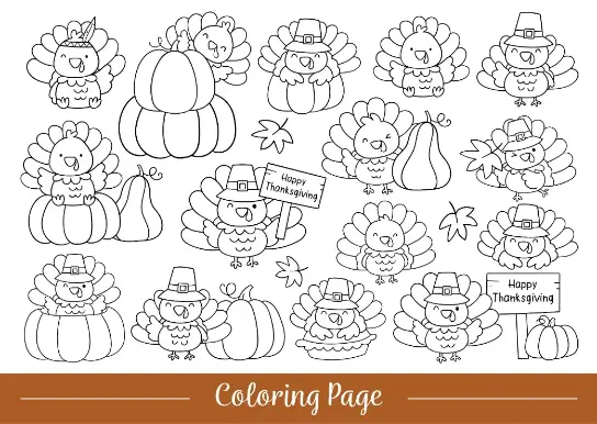 Free Thanksgiving Picture To Color In