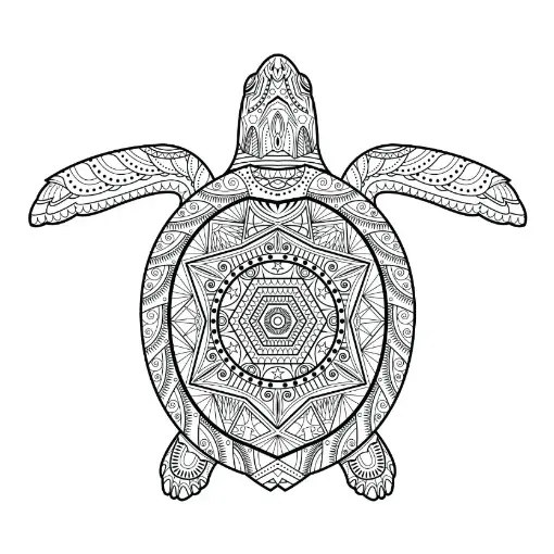 Free Turtle Picture To Color In