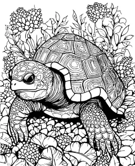 Free Turtle Picture To Color In