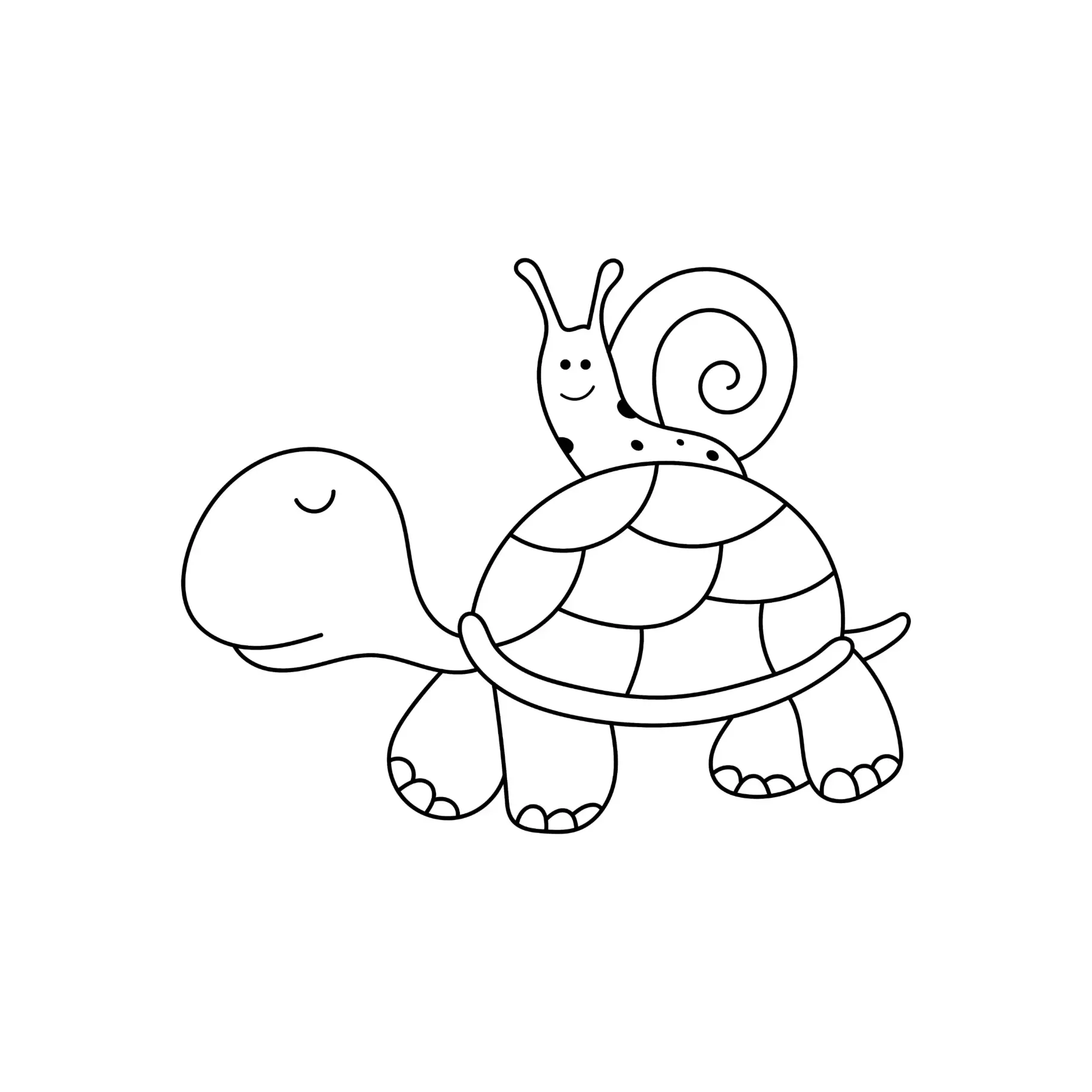 Free Turtle Picture To Color In