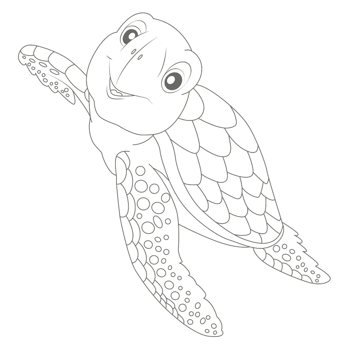 Free Turtle Picture To Color In