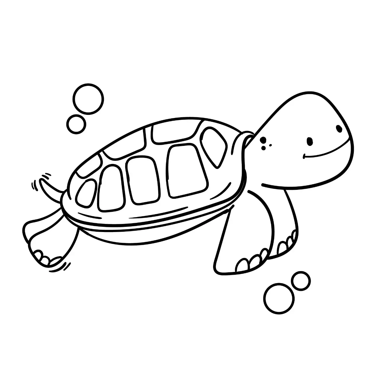 Free Turtle Picture To Color In