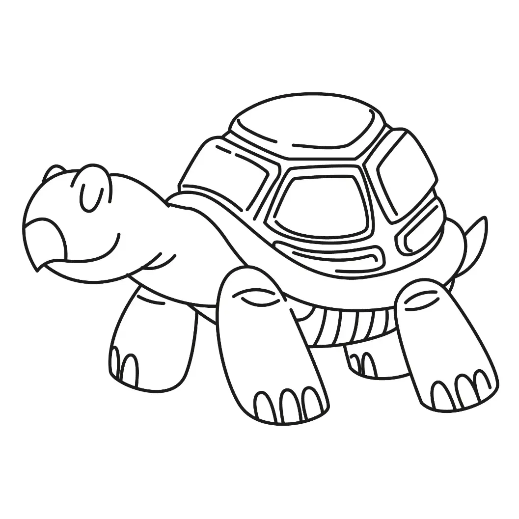 Free Turtle Picture To Color In