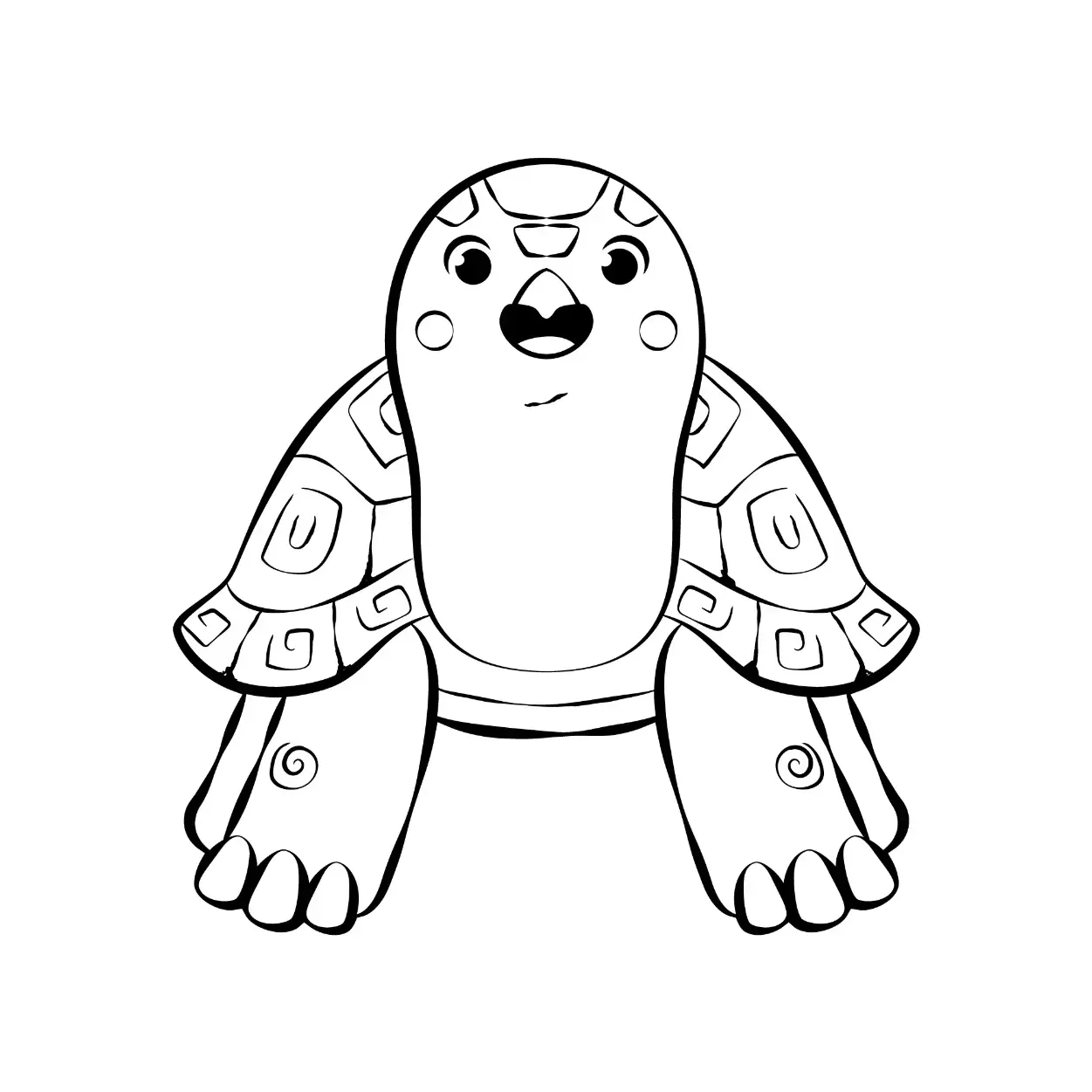 Free Turtle Picture To Color In