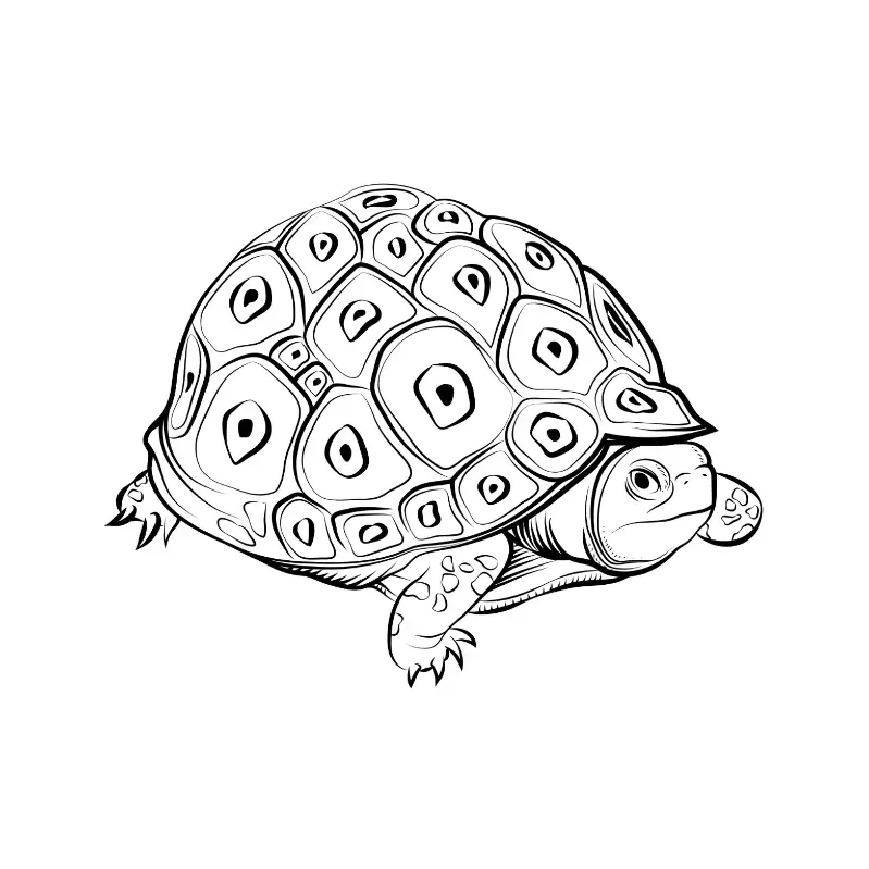 Free Turtle Picture To Color In