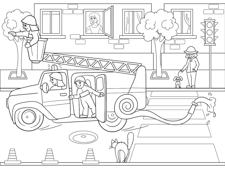 Free Vehicle Picture To Color In