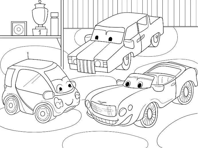 Free Vehicle Picture To Color In