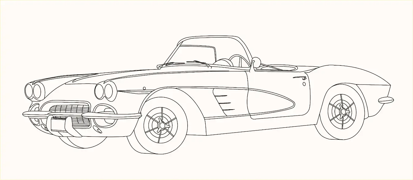 Free Vehicle Picture To Color In