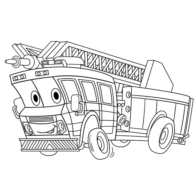 Free Vehicle Picture To Color In