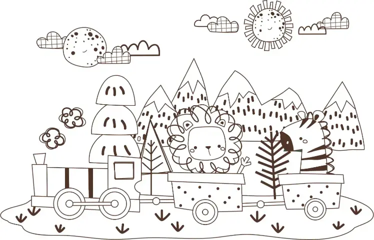 Free Vehicle Picture To Color In