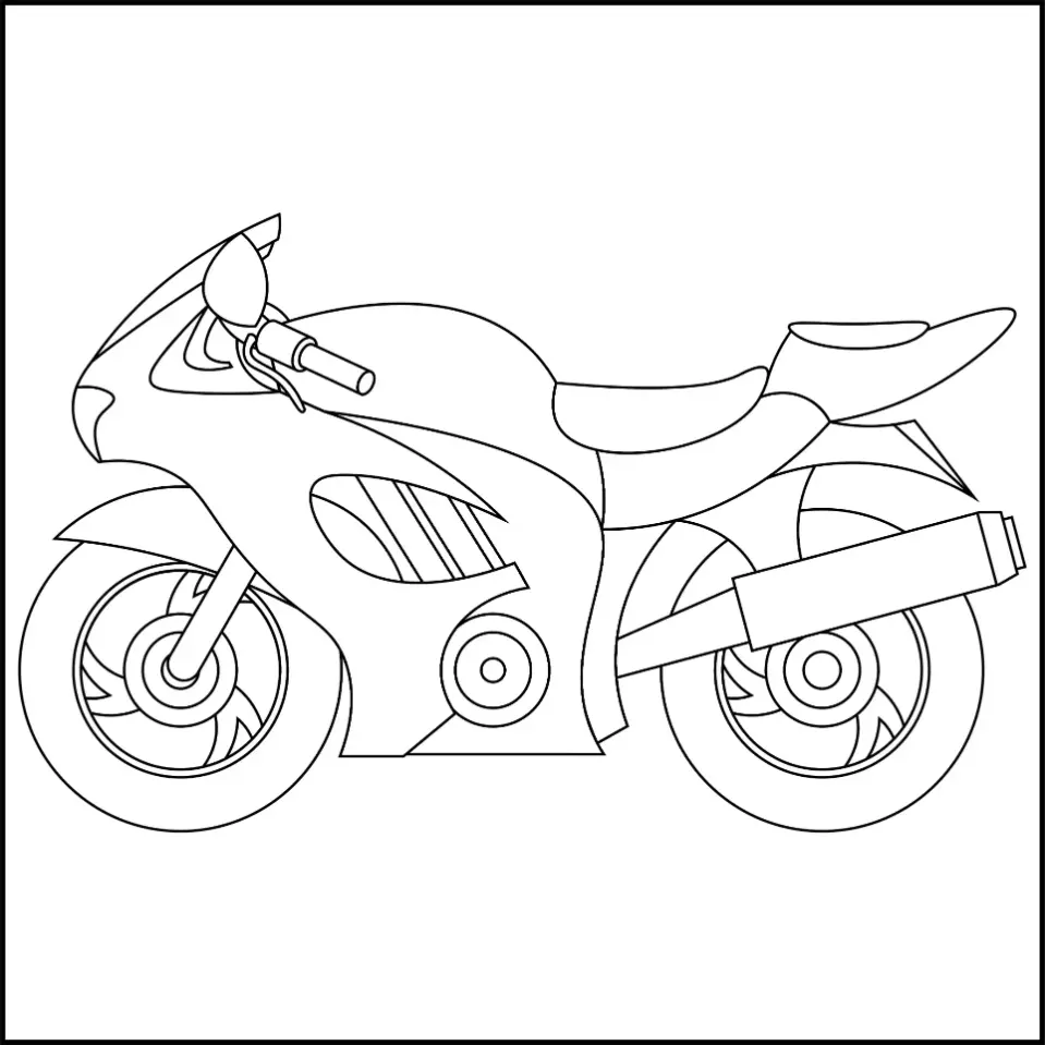 Free Vehicle Picture To Color In