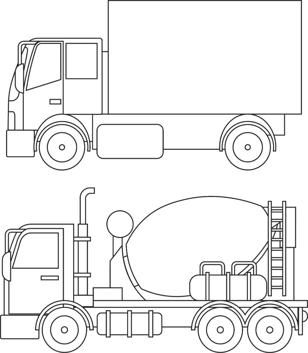 Free Vehicle Picture To Color In