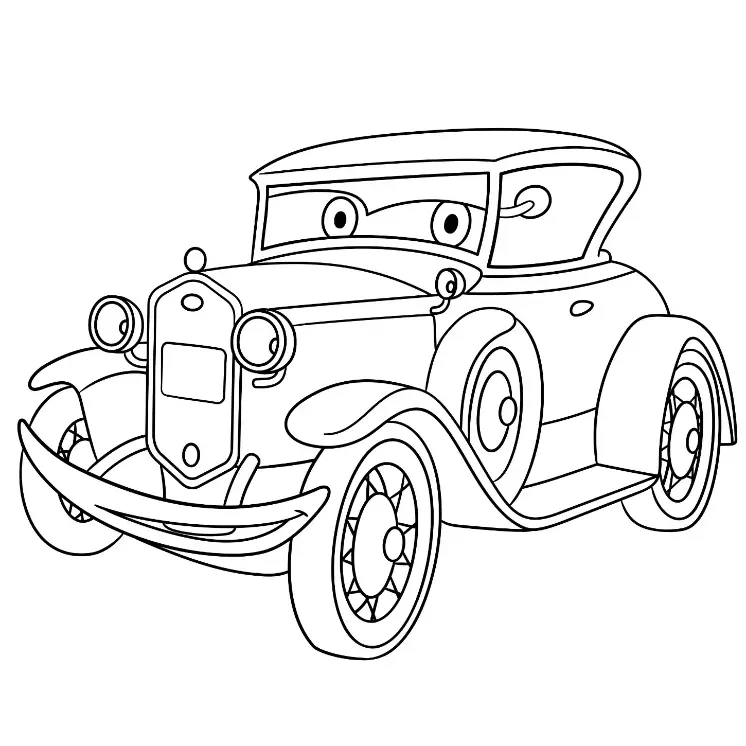 Free Vehicle Picture To Color In