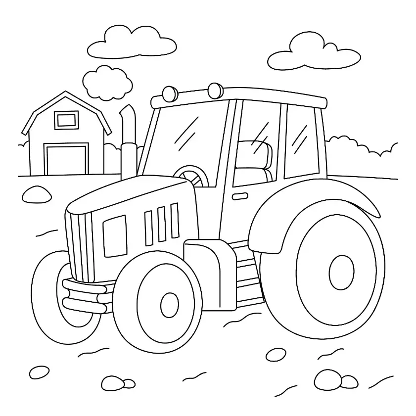 Free Vehicle Picture To Color In