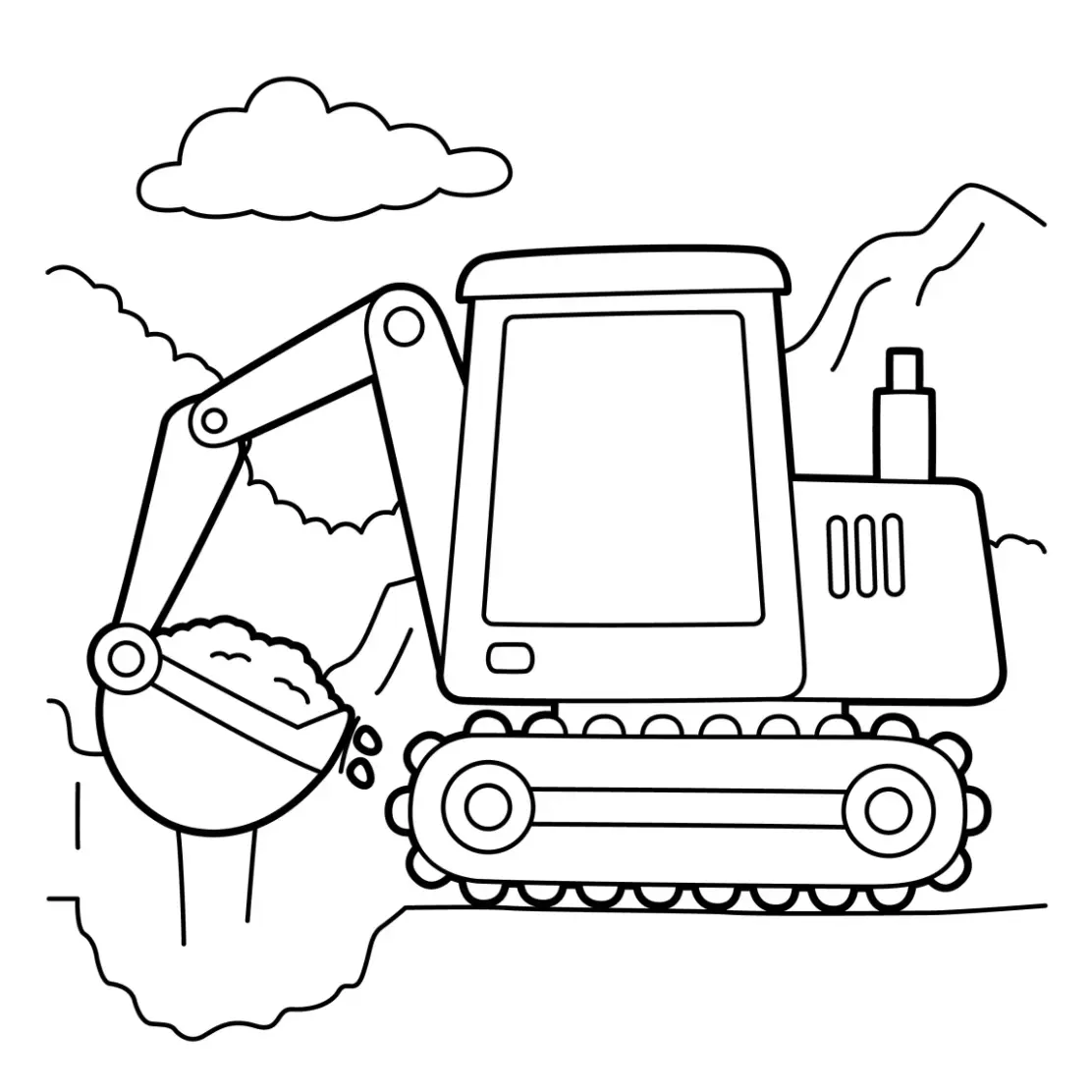 Free Vehicle Picture To Color In