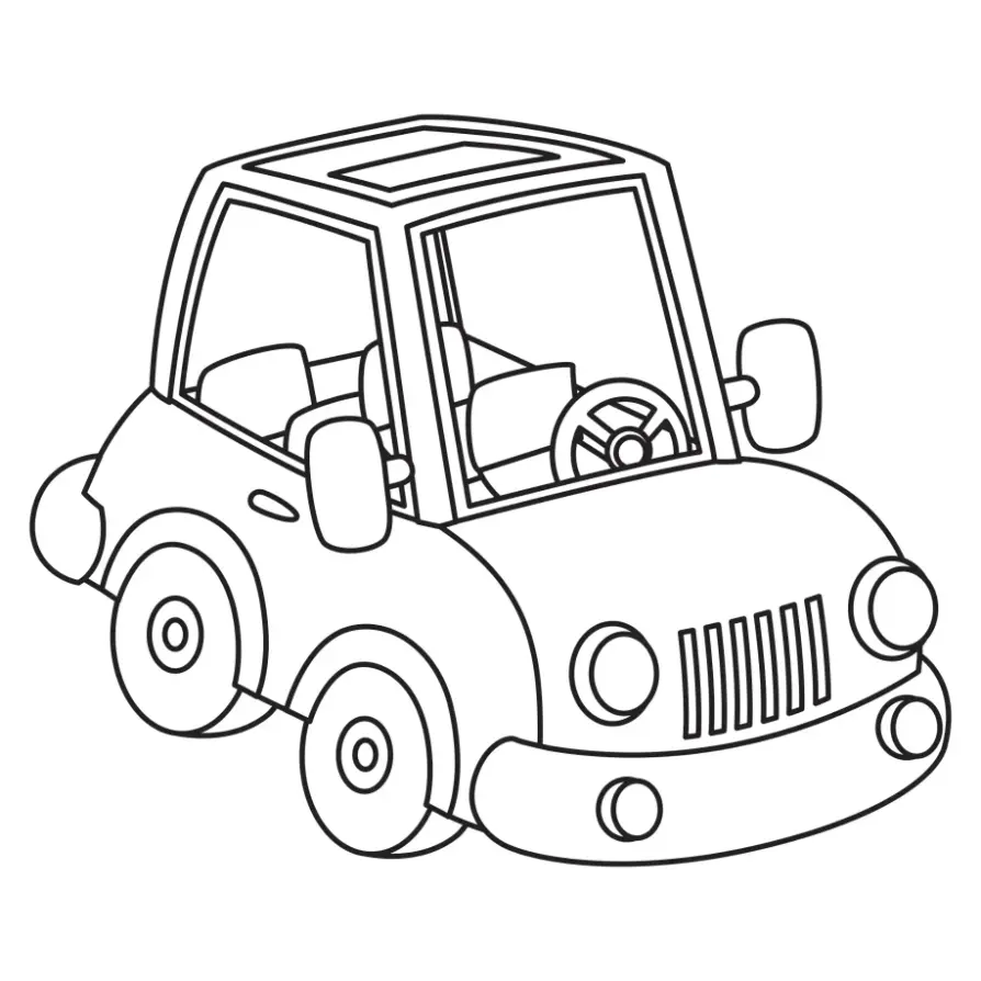 Free Vehicle Picture To Color In