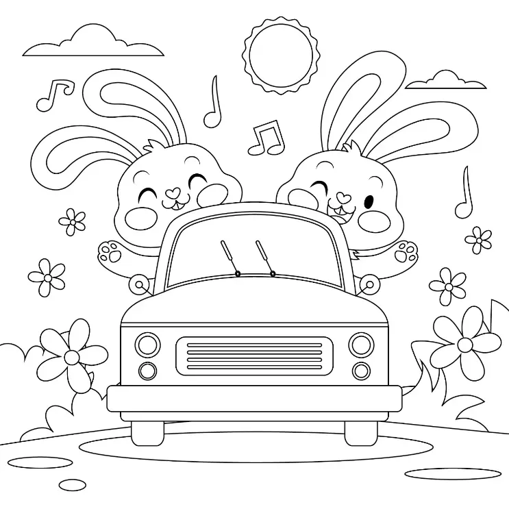 Free Vehicle Picture To Color In