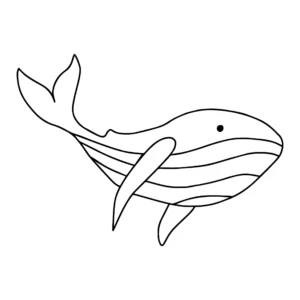 Free Whale Picture To Color In