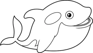 Free Whale Picture To Color In