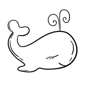 Free Whale Picture To Color In