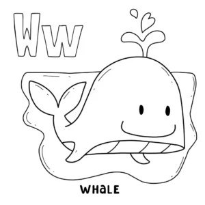 Free Whale Picture To Color In