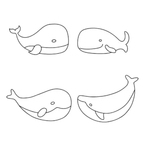 Free Whale Picture To Color In