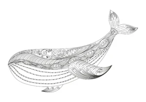 Free Whale Picture To Color In