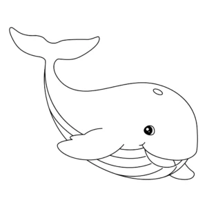 Free Whale Picture To Color In