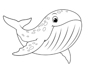 Free Whale Picture To Color In