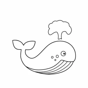 Free Whale Picture To Color In