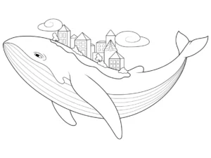 Free Whale Picture To Color In